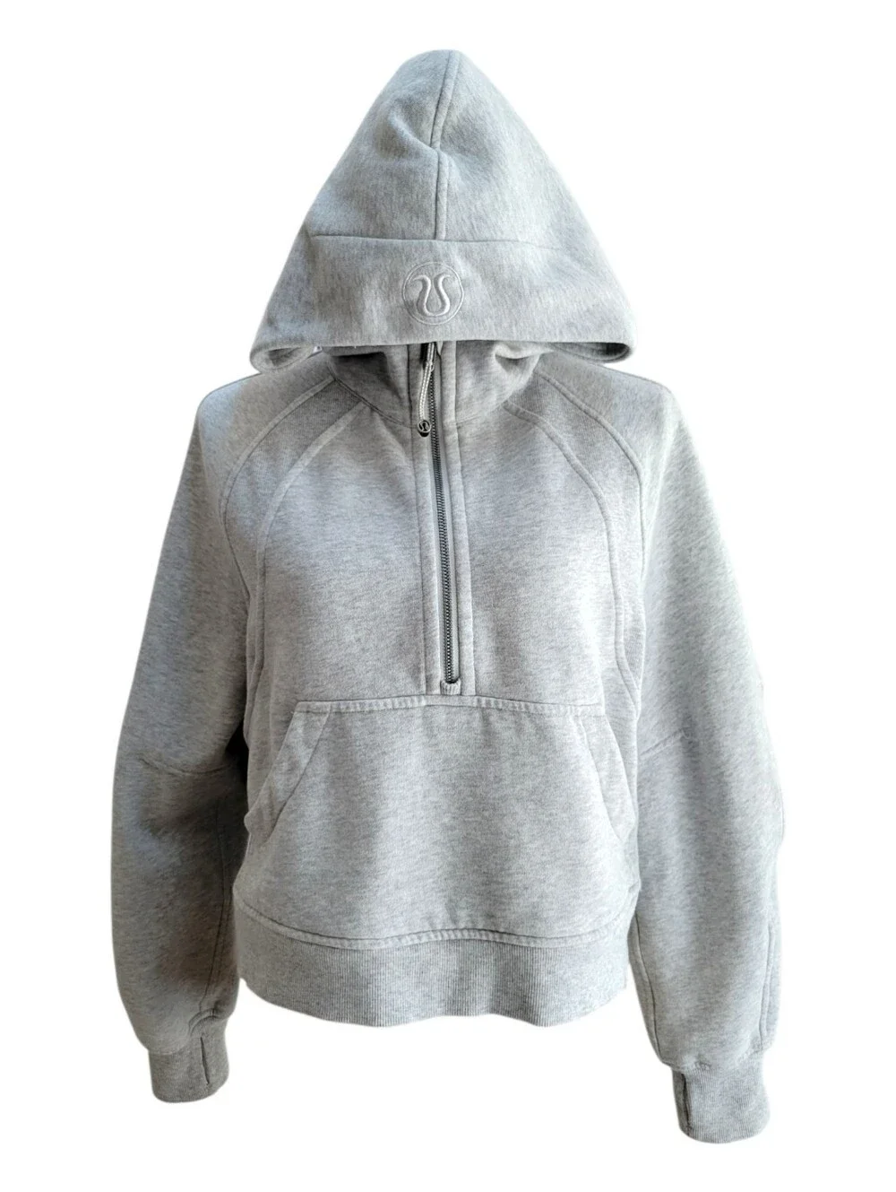 Lululemon Scuba Oversized‎ Half-Zip Hoodie Heathered Core Ultra Light Grey